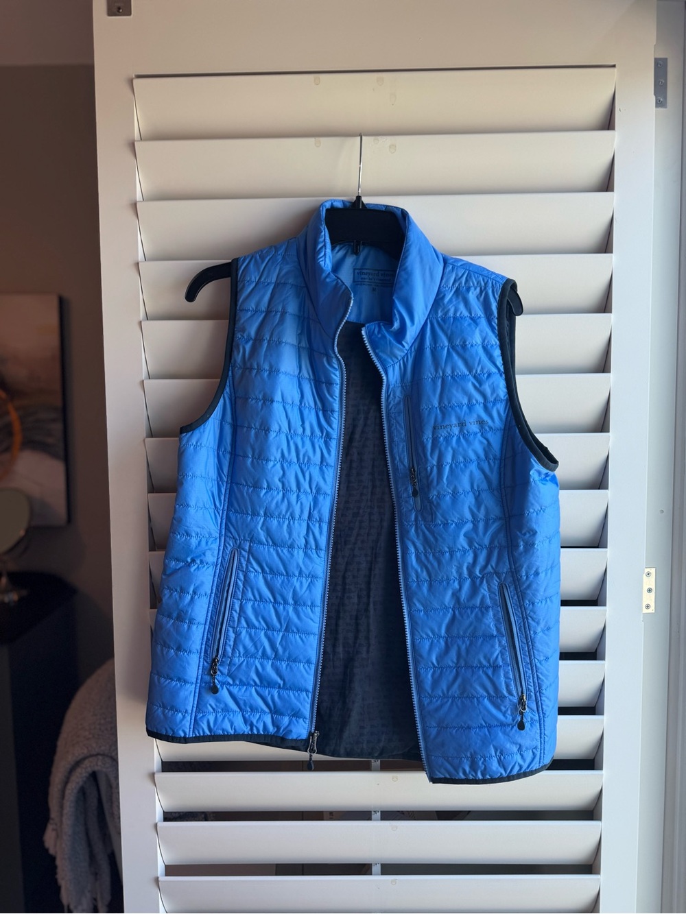 Vineyard Vines Men's Bright Blue Quilted Vest